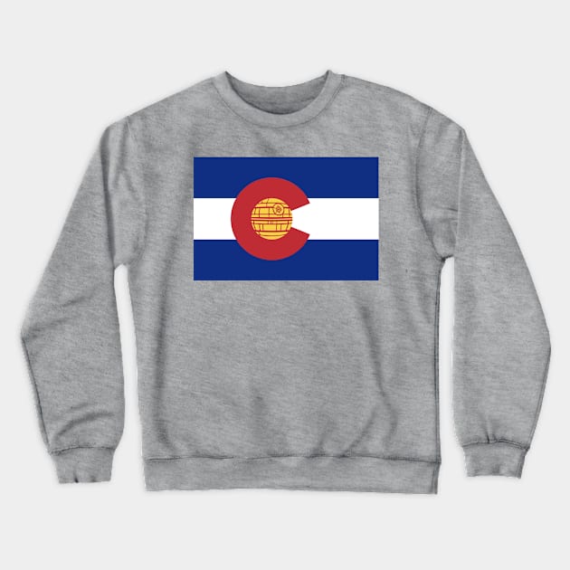 Colorado Flag DStar Crewneck Sweatshirt by chriswig